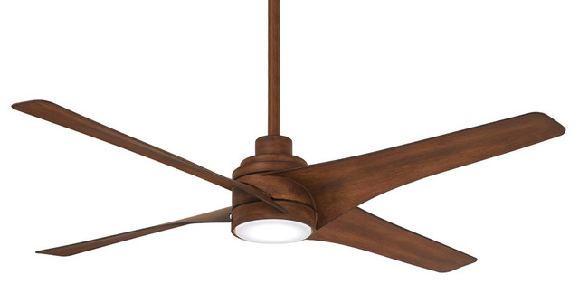 Minka Aire Swept 56 Led Ceiling Fan Distressed Koa Minka Aire Swept 56 Led Ceiling Fan