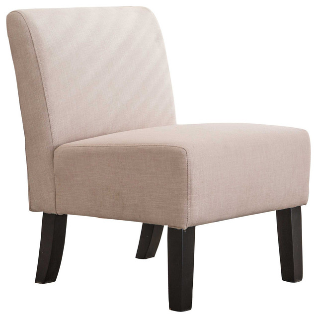 Homeroots Furniture Living Room Bedroom Full Back Cushion Armless Homeroots Furniture Living Room Bedroom Full Back Cushion Armless Slipper Chair Transitional Armchairs And Accent Chairs By Clickhere2