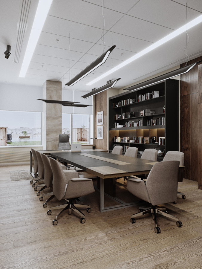 Дизайн интерьера Штаб-квартиры Синтерра Групп