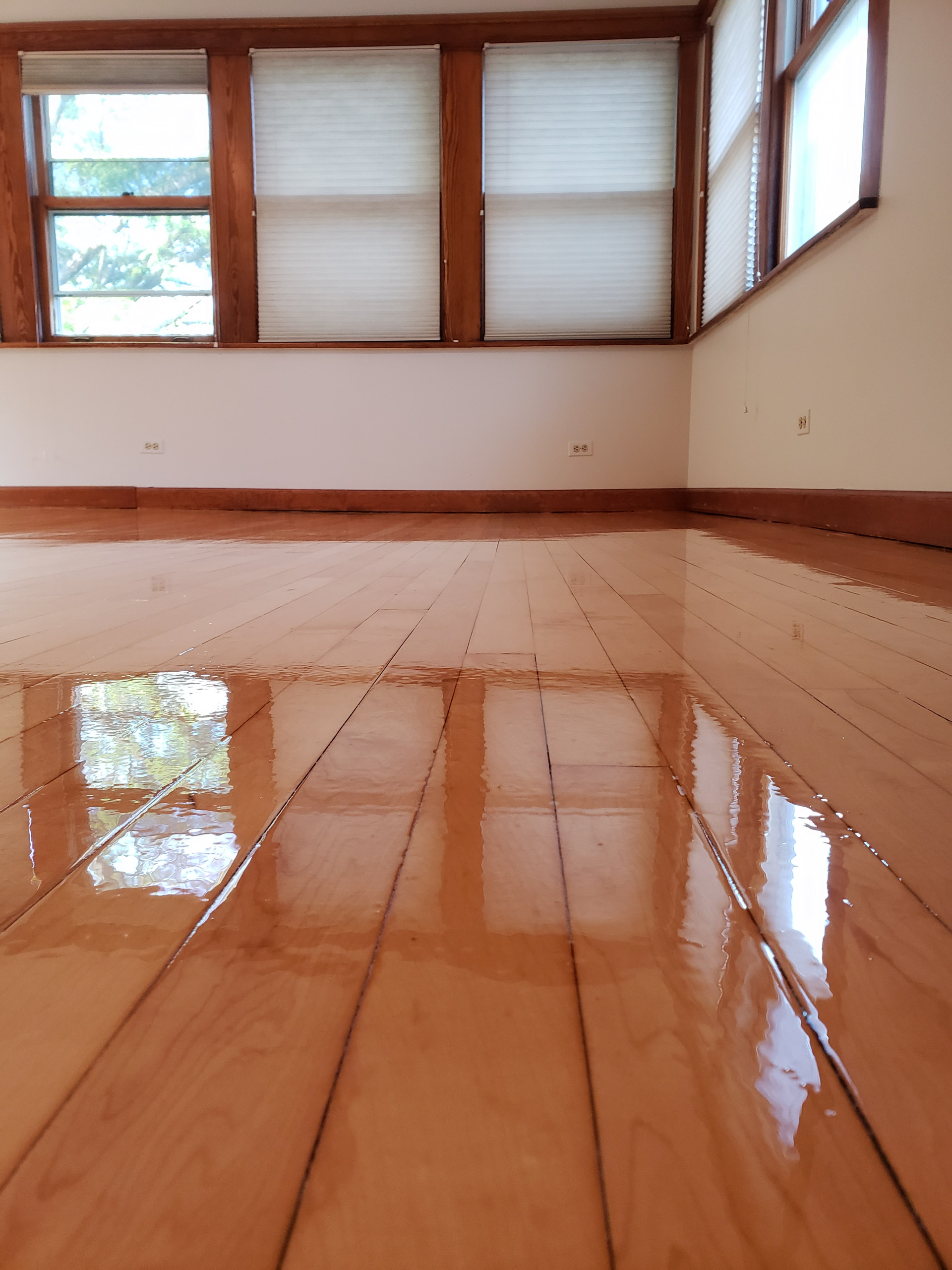 Old Irving Park, Chicago  , natural polyurethane finish on oak maple and pine