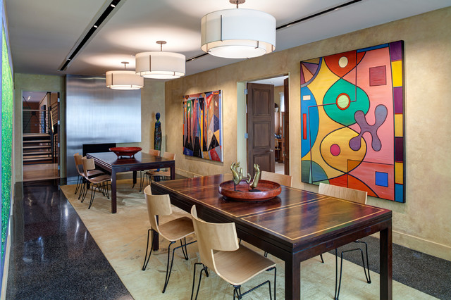Eclectic Dining Room contemporaneo-comedor