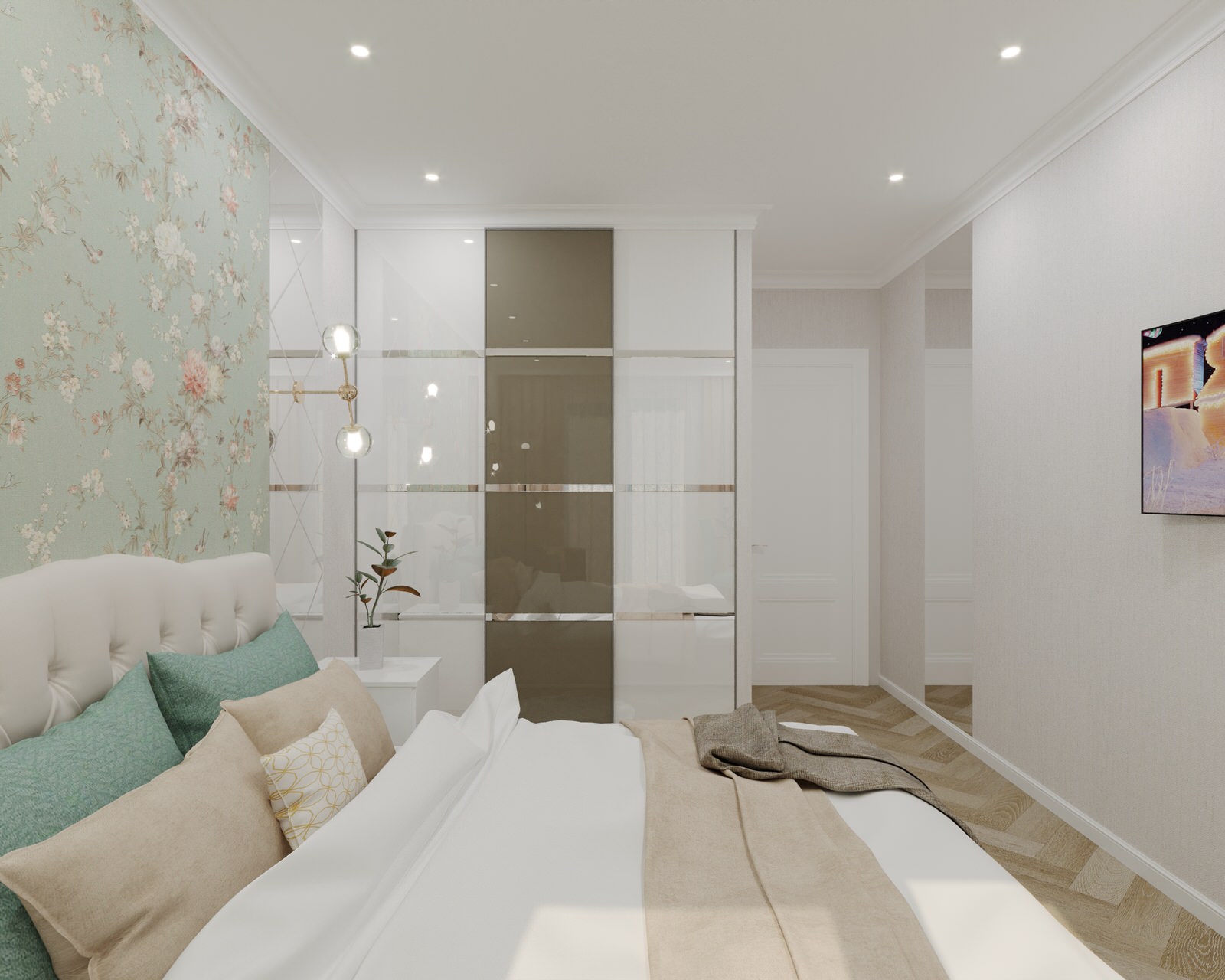 Дизайн проект однокомнатной квартиры в ЖК Кремлевские звезды