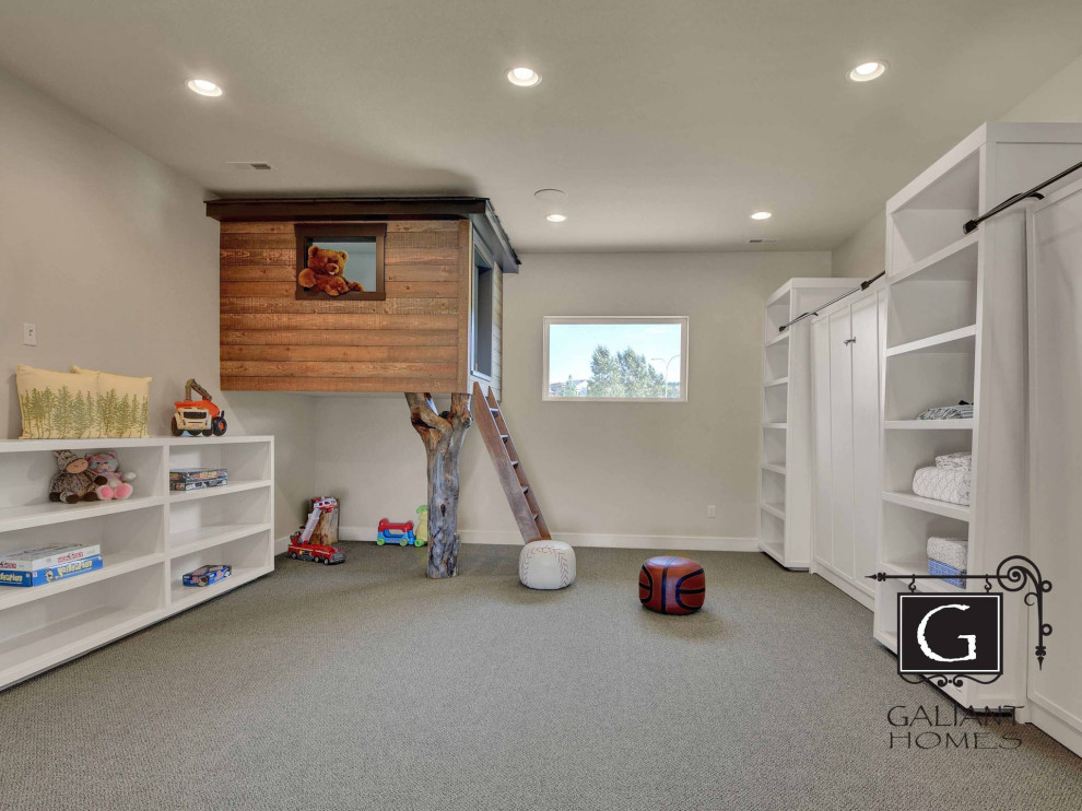 Example of a trendy home design design in Denver