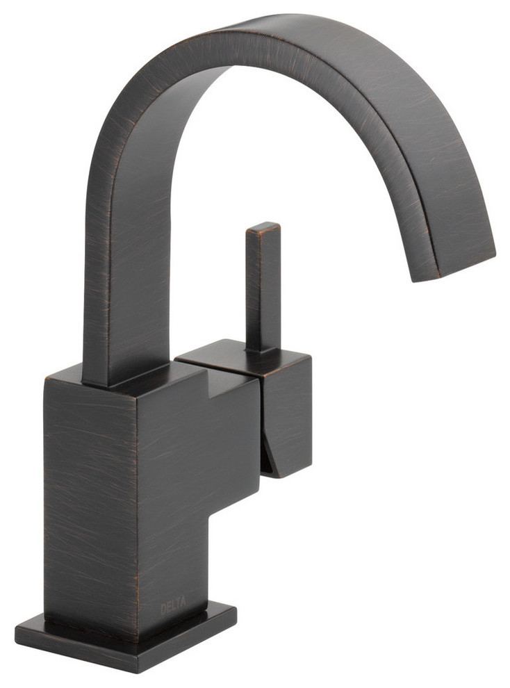 Delta Vero Single Handle Bathroom Faucet, Venetian Bronze, 553LF-RB