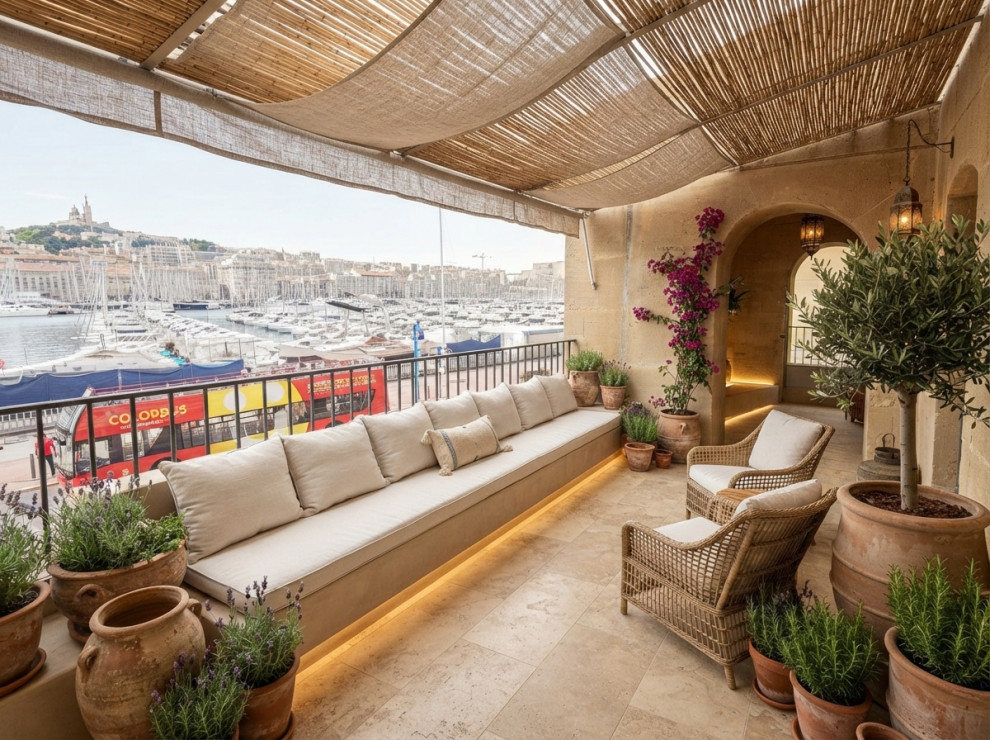 Rénovation complète d’un appartement de 180 m² sur le Vieux-Port de Marseille