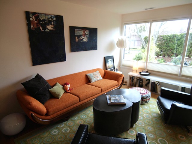 Second Hand Cool Midcentury Living Room Seattle By John