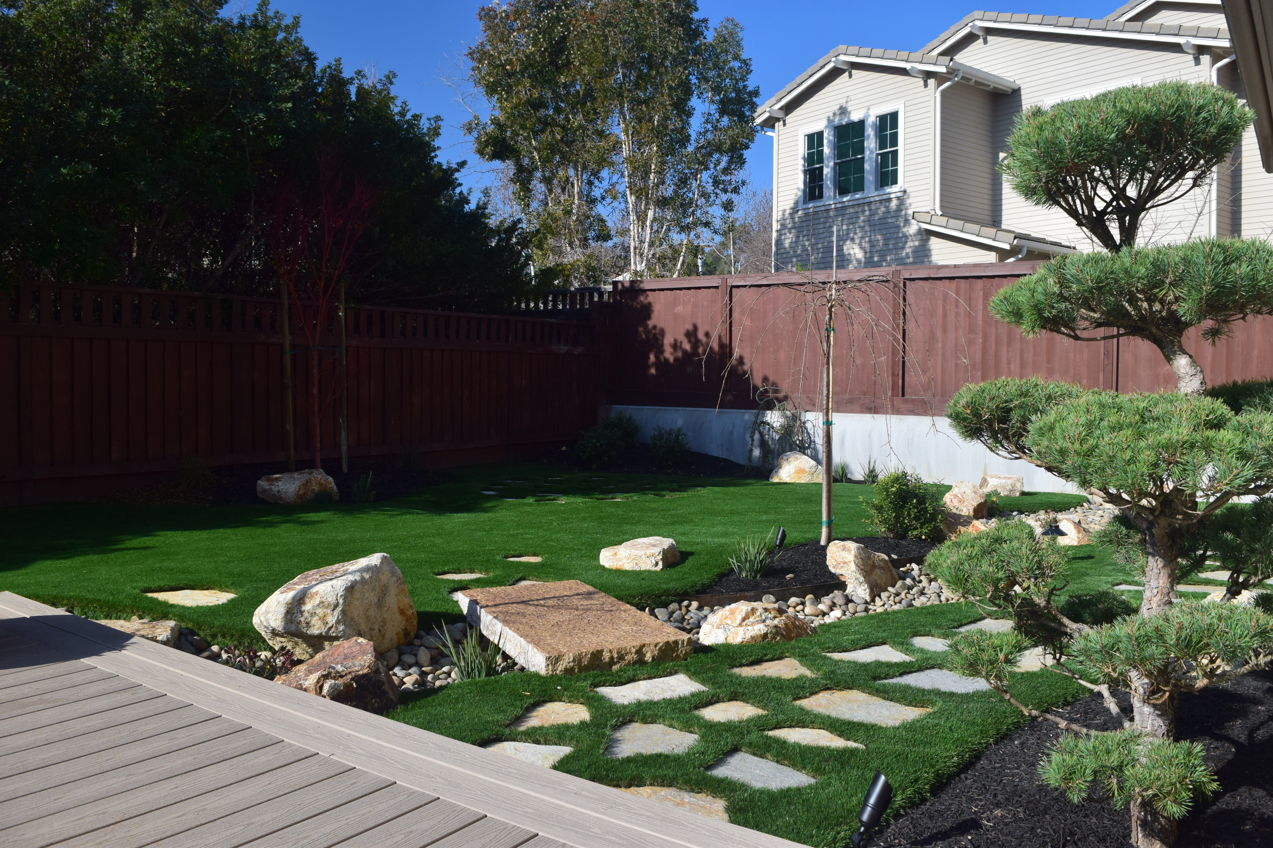 Modern Asian Inspired Backyard in Palo Alto