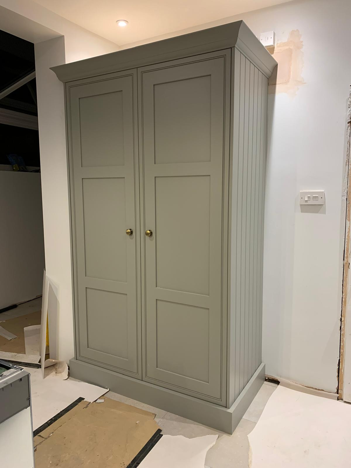 Blue (Old Navy) Burbidge with Grey (Gravel) In-frame Fridge Freezer.