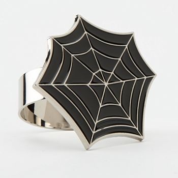 Spiderweb Halloween Napkin Rings