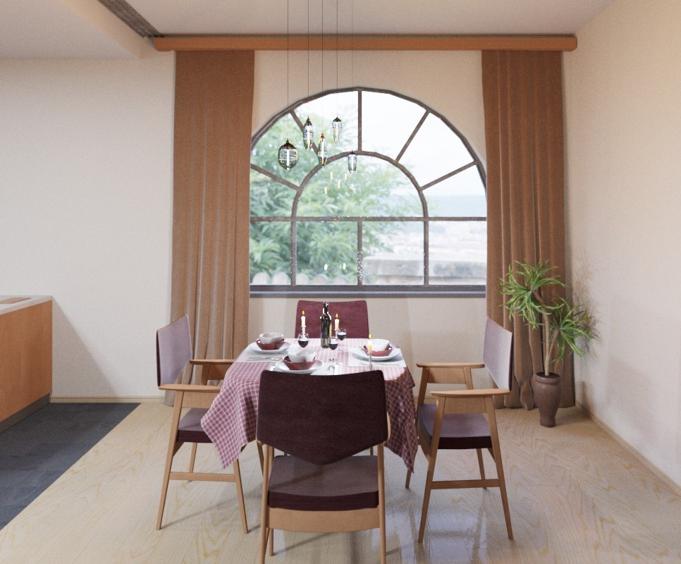 3d-визуализация кухни