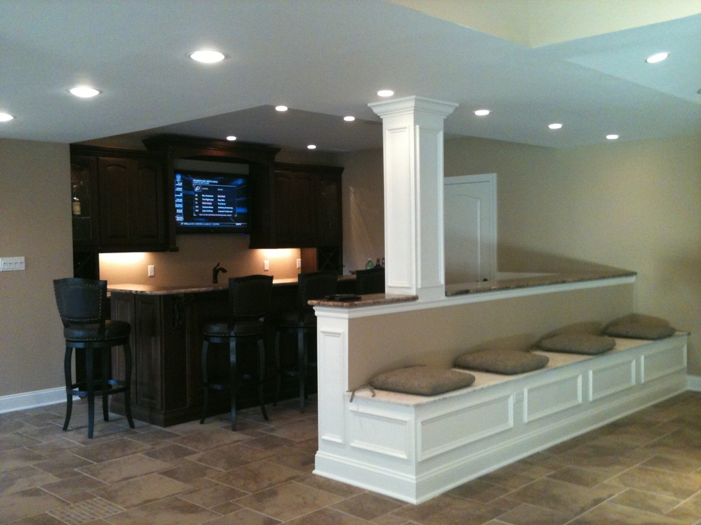 Basement half walls New York by Finished Basement NJ Houzz