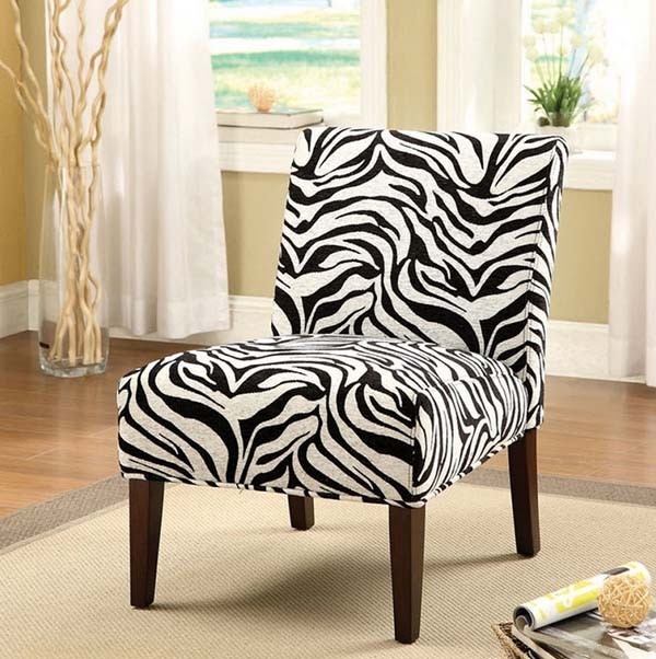ACME Furniture - Aberly Accent Chair in Zebra Pattern - 59152