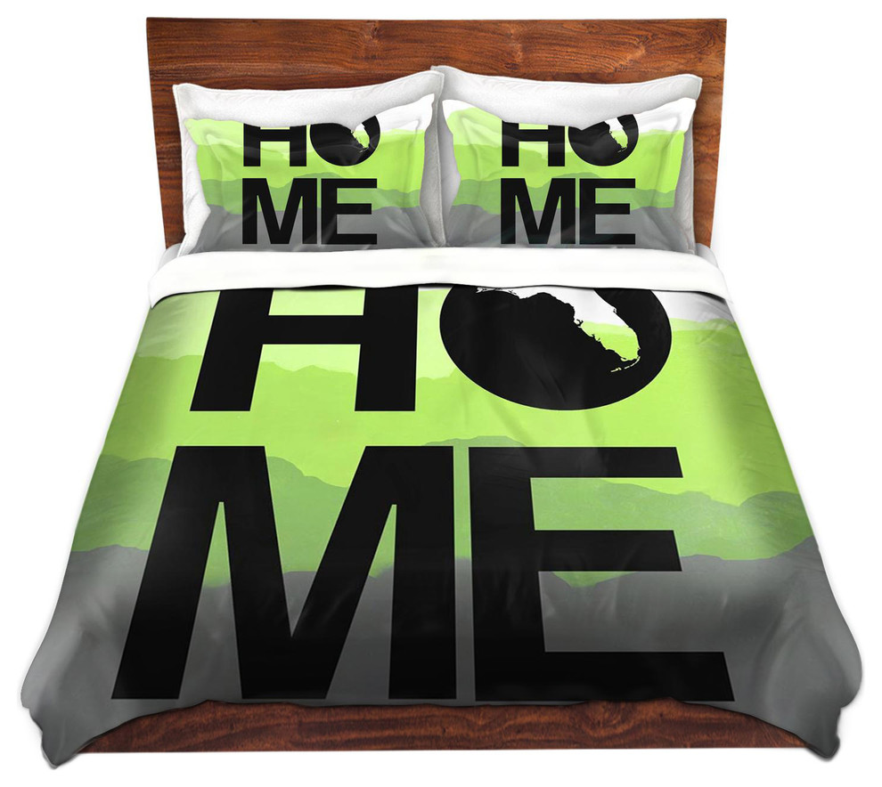 Duvet Cover Twill - Home Florida Lime