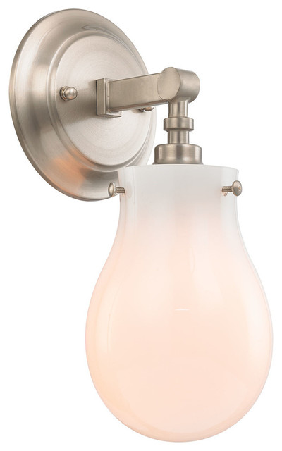Jaelyn 1 Light Vanity In Brushed Nickel - Transitional - Bathroom Vanity Lighting - by ELK Group ...