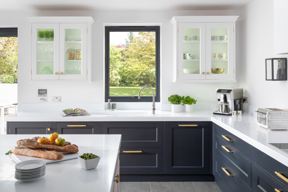 Inspiration for a transitional kitchen in Kent.