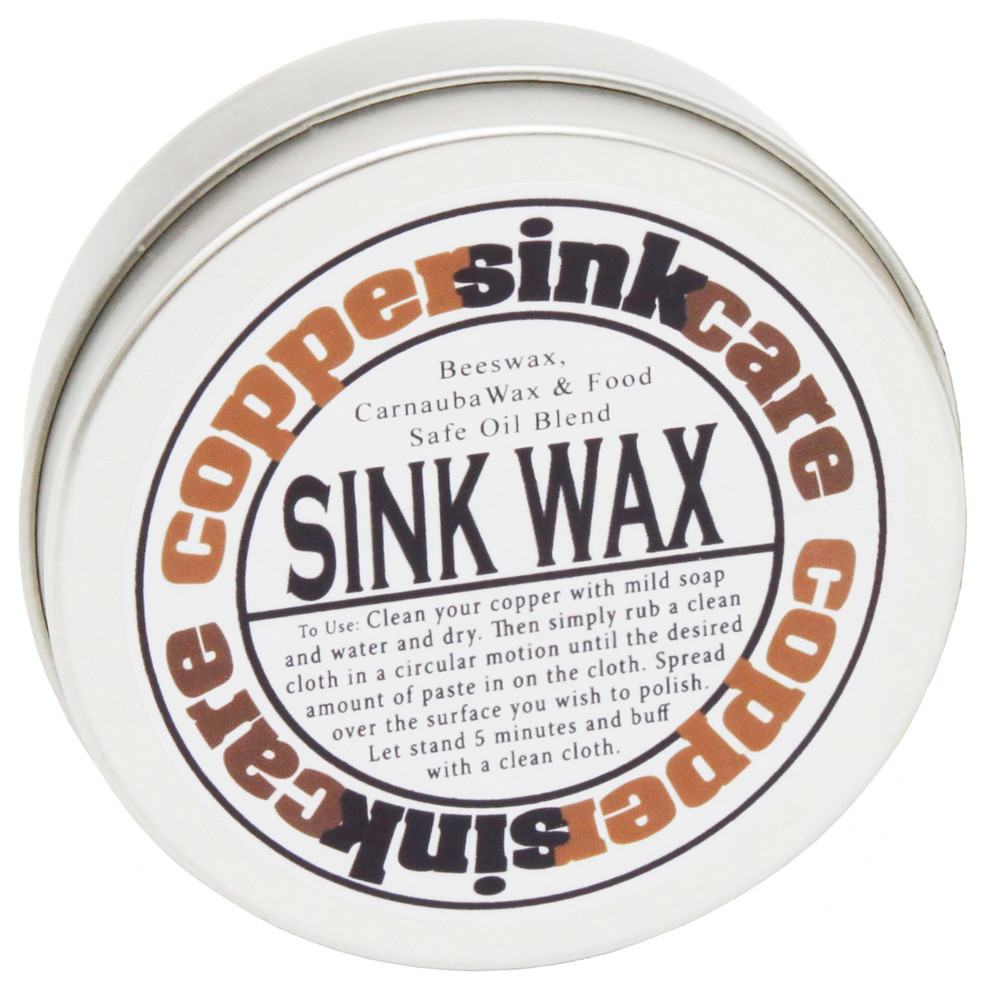 Sink Wax, For Copper Sinks, Brass Sinks, Metal Sinks, Porcelain and Stainless