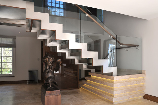 St Georges Hill contemporain-escalier