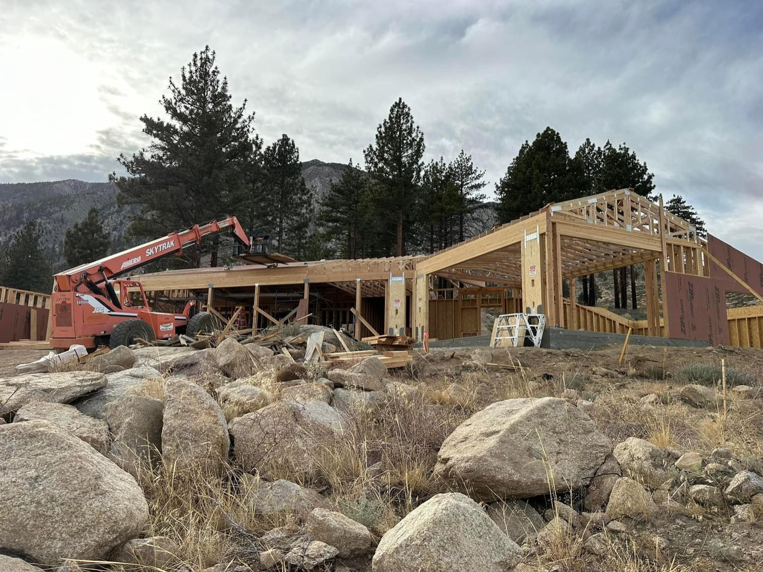 Main house framing