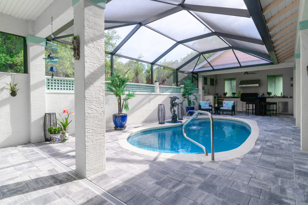 Travertine Pavers Pool Deck