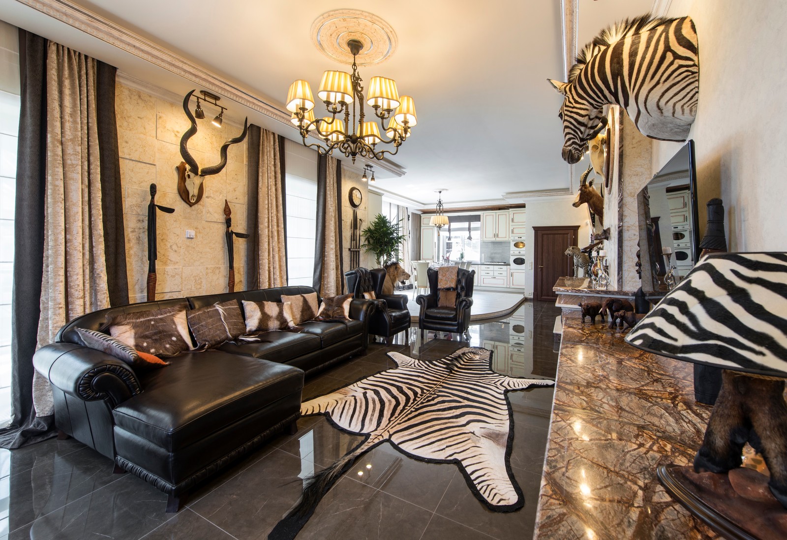 Декорации трофейного зала