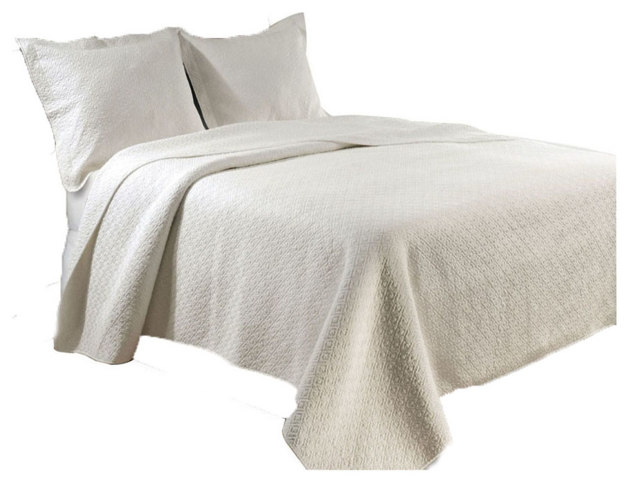 Greenland Vashon Collection Quilt Set, Full/Queen Contemporary Quilts And Quilt Sets by