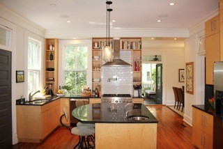Photo of a modern kitchen in Charleston.