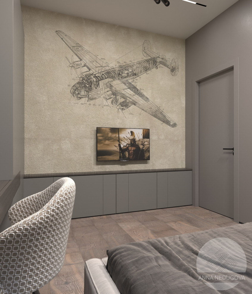 Дизайн проект загородного дома, д. Жаворонки, Московская область.