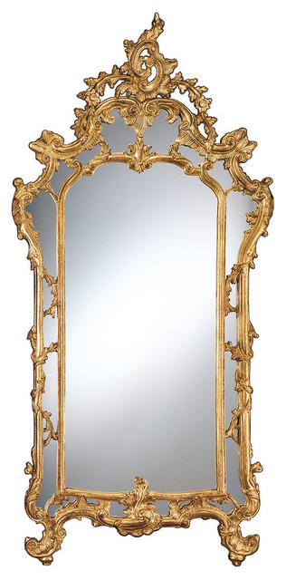 Baroque Gold Leafed Mirror Victorian Wall Mirrors By Inviting Home Inc Houzz Baroque Gold Leafed Mirror Victorian, Gold Baroque Mirror Full Length