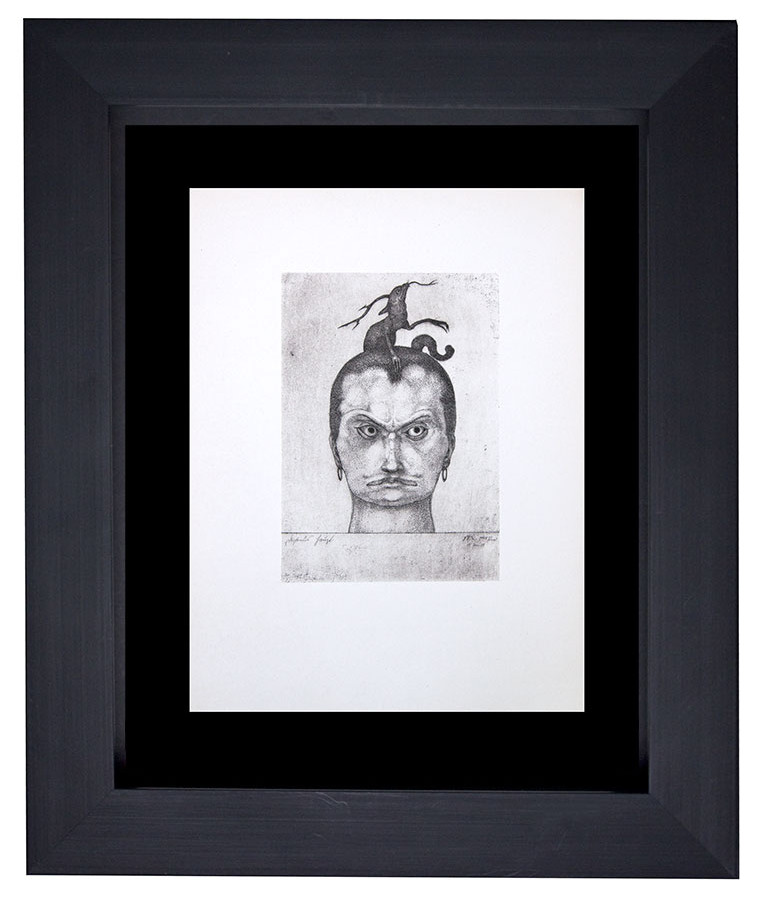 Paul KLEE Lithograph LTD Edition “Head of Menace" w/FRAME Included