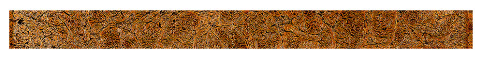 1"x11.75" Kane Glass Wall Trim Tiles, Set of 11, Amber Brown