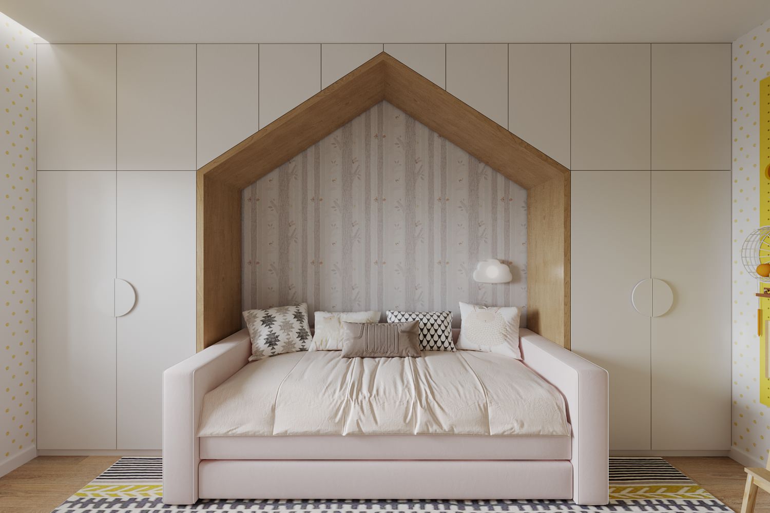 Колоритная квартира для семьи с двумя детьми (девочками)