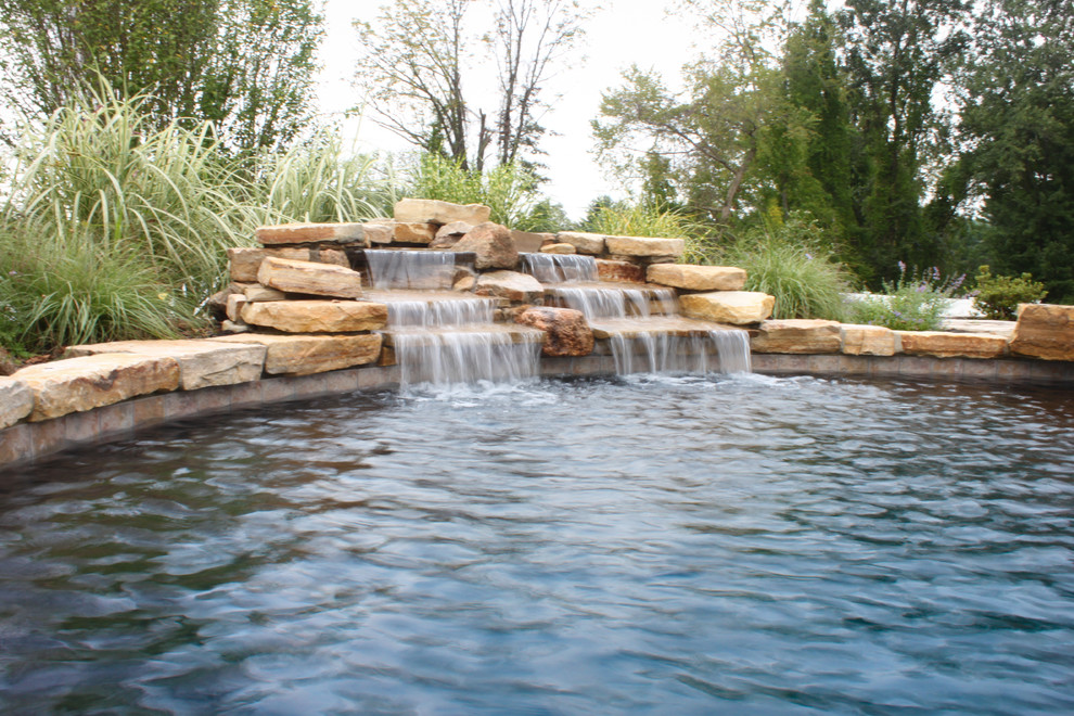 Pool - rustic pool idea in Boston