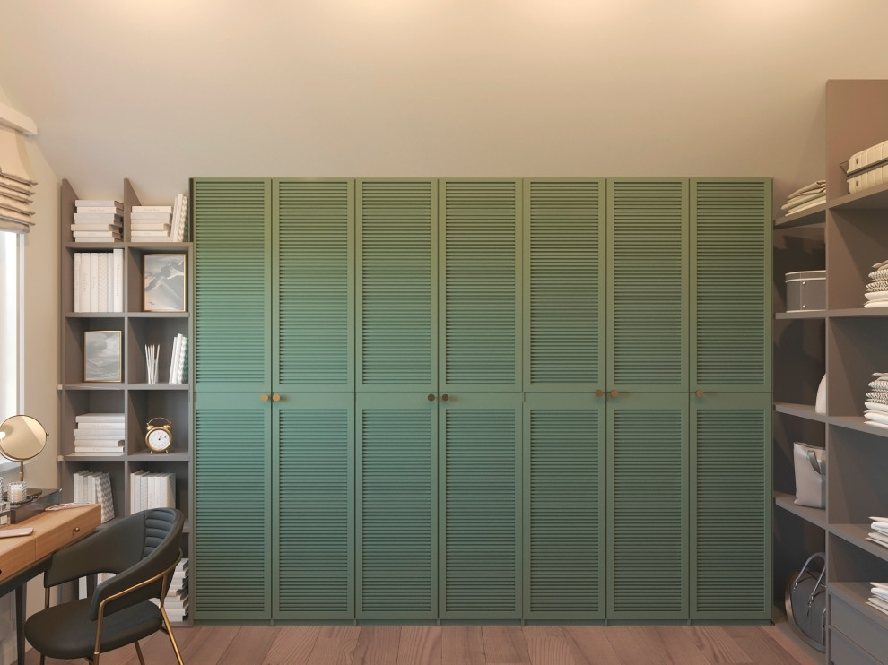 Проект спальни с выделенной гардеробной