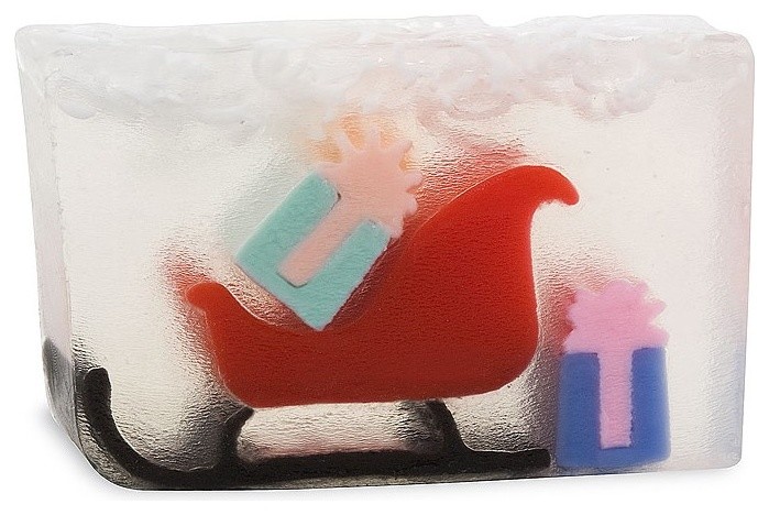 Santa's Sleigh Shrinkwrap Soap Bar