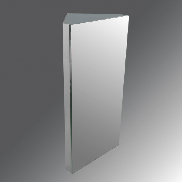 Bathroom Wall Mount Corner Medicine Brushed Stainless Steel