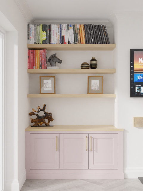 Fitted Alcove Cabinets modern-living-room