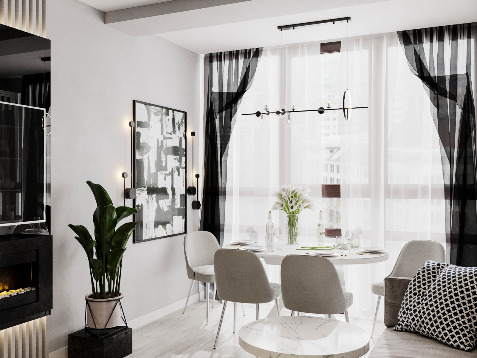 Стильный дизайн 2-х комнатной квартиры