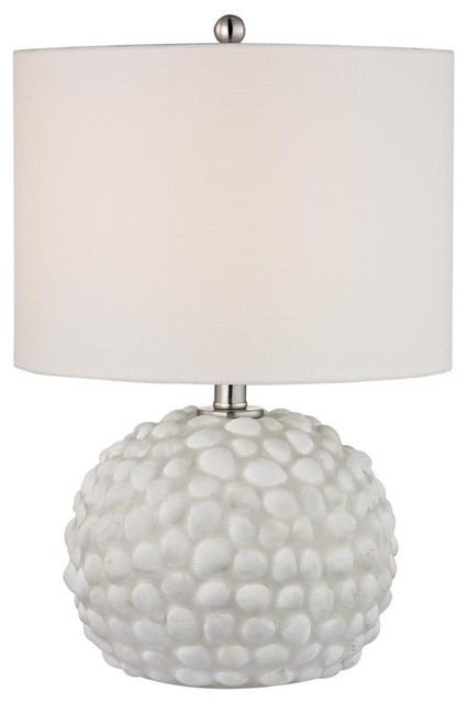Dimond Lighting D2497 - Southend Table Lamp In White Shell with White Shade