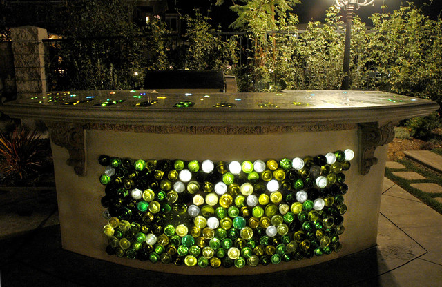 Wine Bottle Barbecue Contemporary Patio Los Angeles By