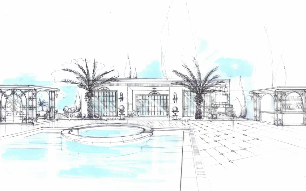 ESQUISSES D'ARCHITECTURE INTERIEURE