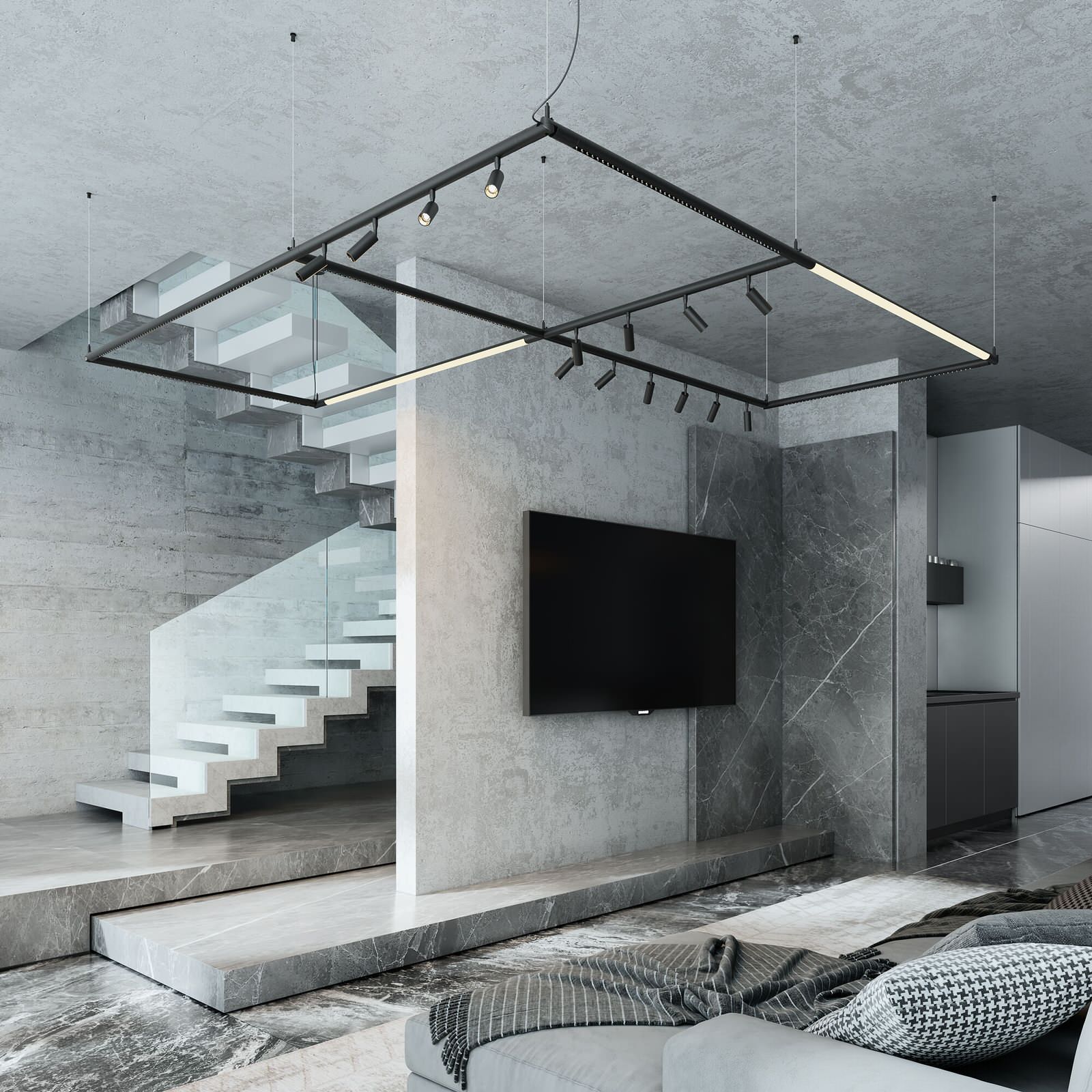 Светодиодный модуль для трековой системы Module System 24W 3000K черный