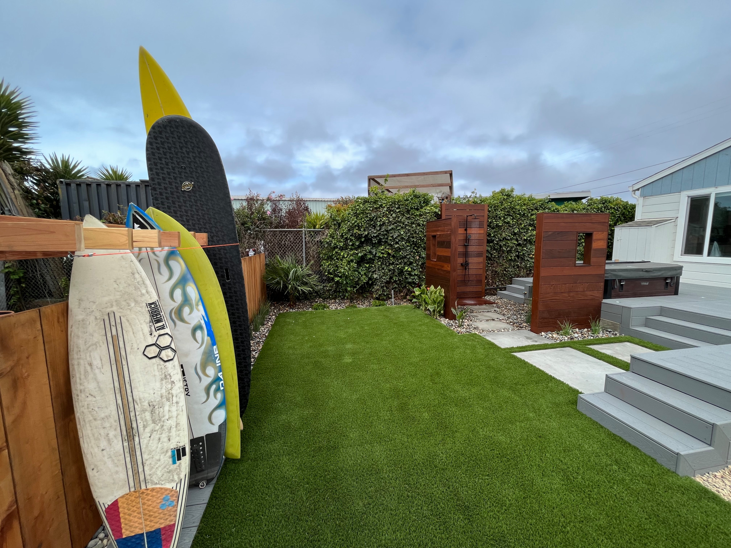 Surfer's backyard retreat