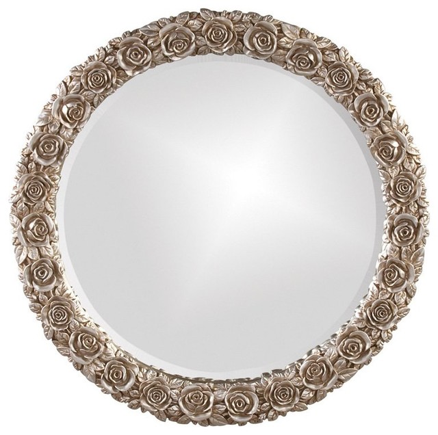 Rosalie Rosette Patterned Mirror - 24 diam. in. - 21146W