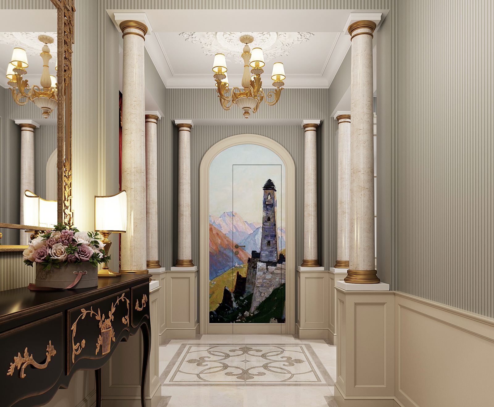 Прихожая в классическом стиле