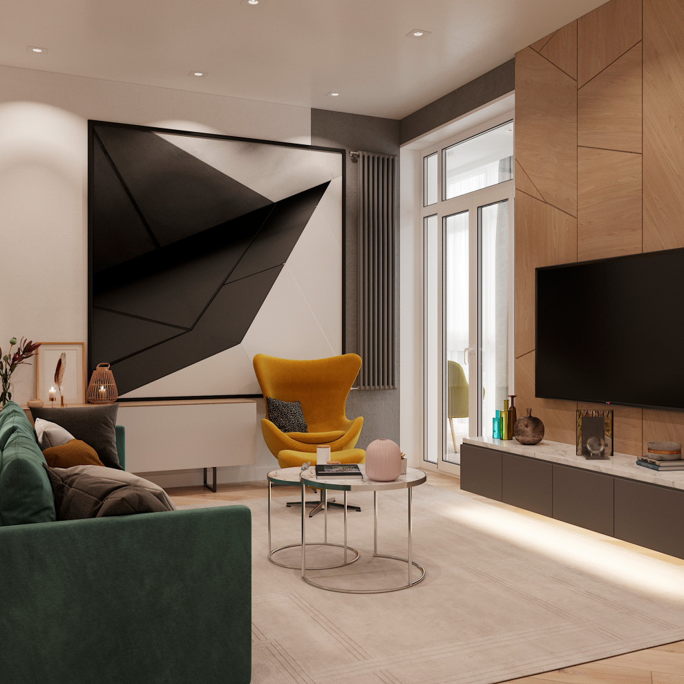 Дизайн-проект квартиры общей площадью - 86 м.кв. в г. Химки, ЖК "Маяк"