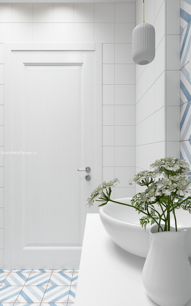 Ванная в скандинавском стиле