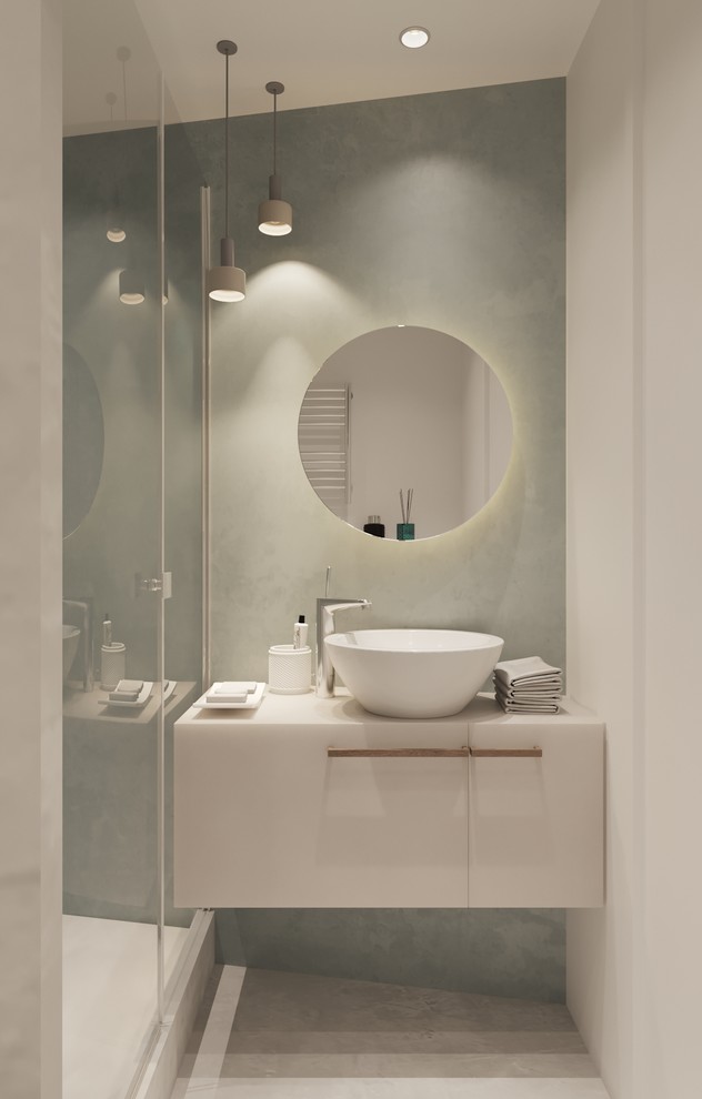 Компактная ванная в квартире-студии