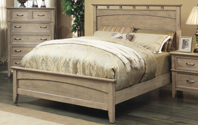 South Beach Weathered Oak Bed