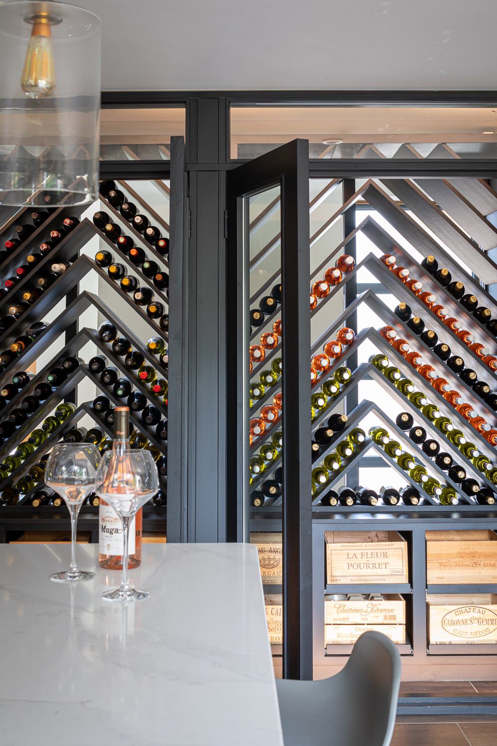 Wine wall room divider
