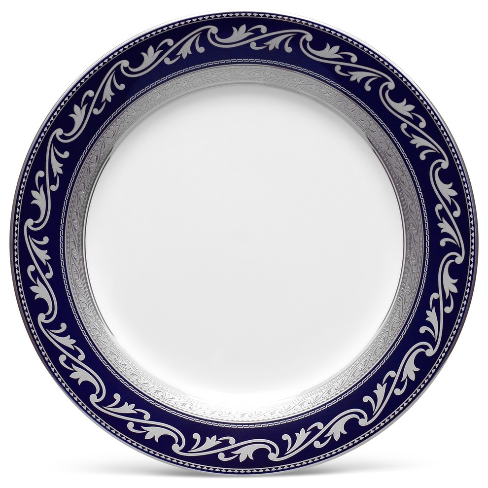 Noritake Crestwood Cobalt Platinum Accent Plates, Set of 4